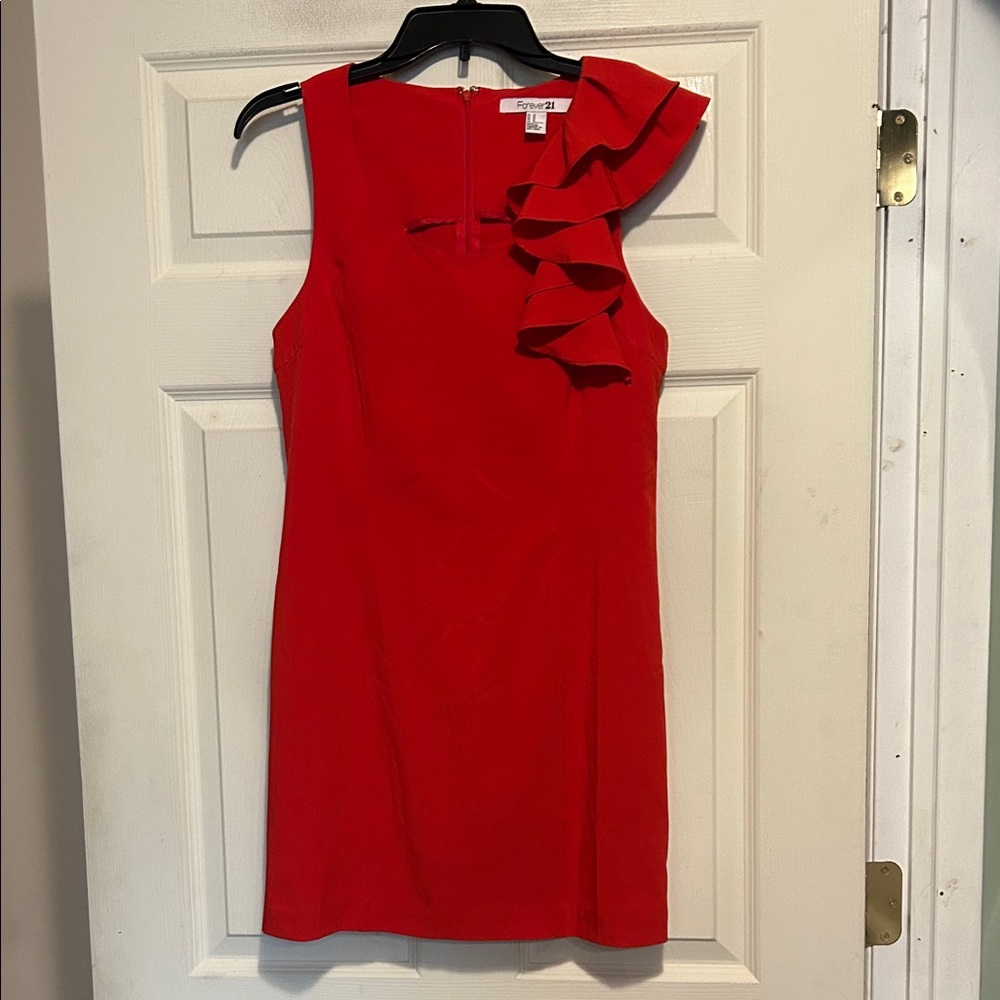 Forever 21 Ruffle Dress Size Medium